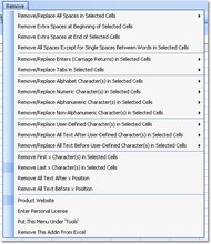 Excel Remove (Delete, Replace) Text, Spaces & Char screenshot